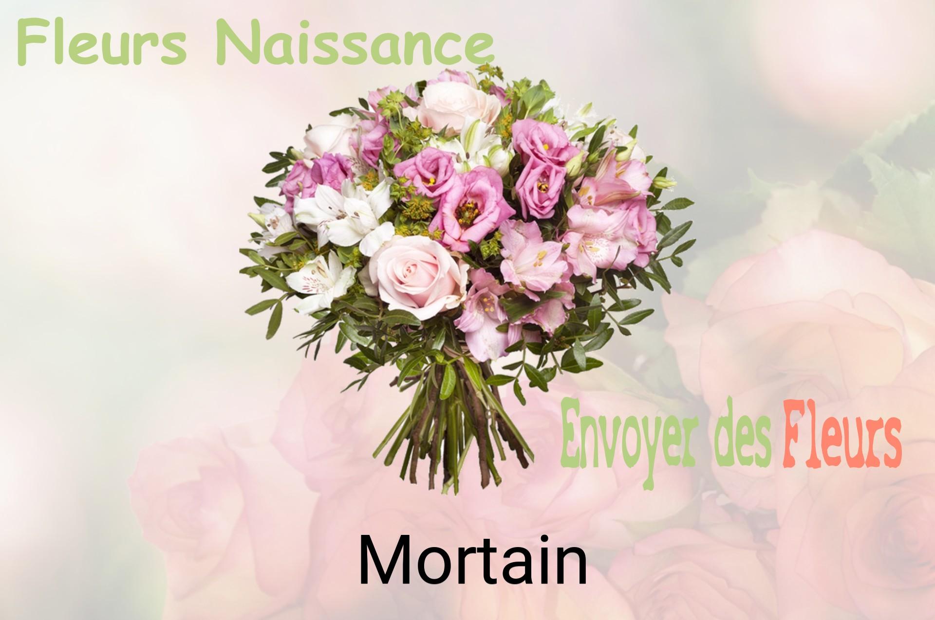 Bouquet de fleurs de naissance livré à Mortain